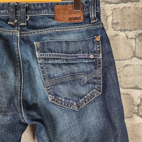 Mavi Josh Low Rise Easy Bootcut Jeans Dark Wash Size 31 - Picture 9 of 16
